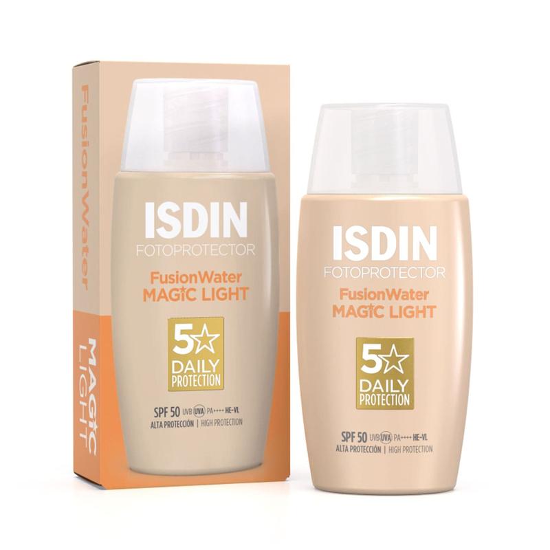 ضد آفتاب  رنگي مجیک فیوژن واتر spf50 ایزدین رنگ لايت