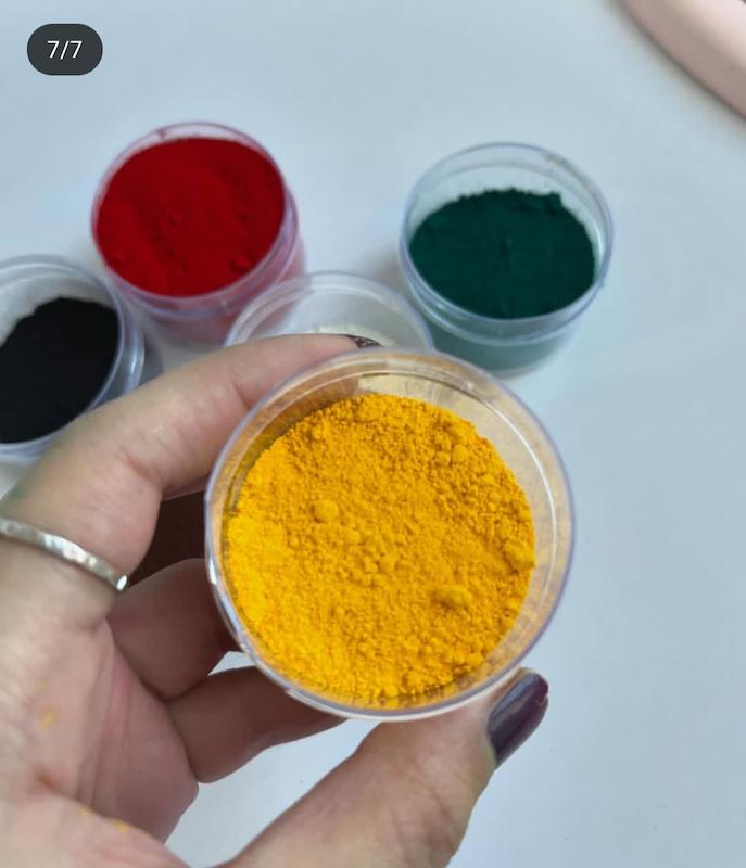 رنگ پودری زرد