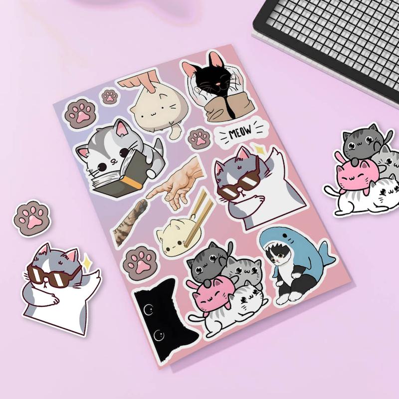 استیکر گربه طرح 1