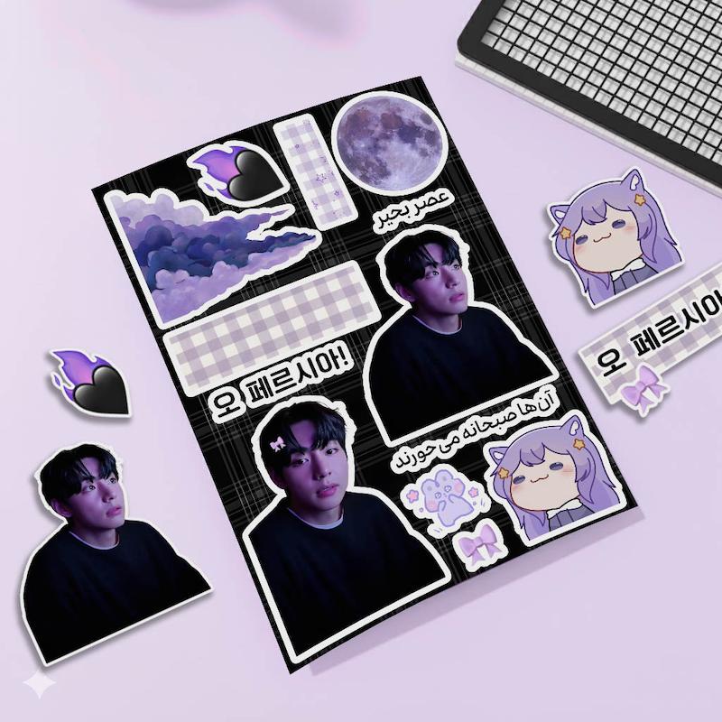 استیکر تهیونگ بی‌تی‌اس