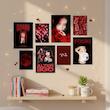 پک پوستر قرمز بلک پینک Red Black Pink