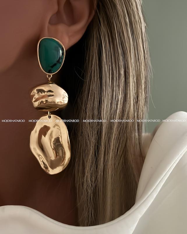گوشواره سنگ سبز