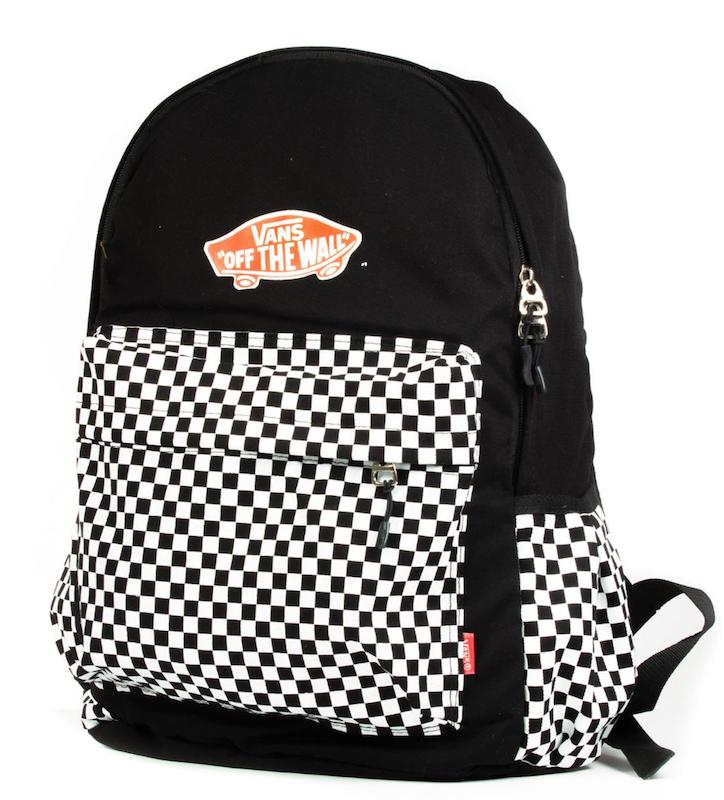 کوله پشتی ونس چهار خونه مشکی