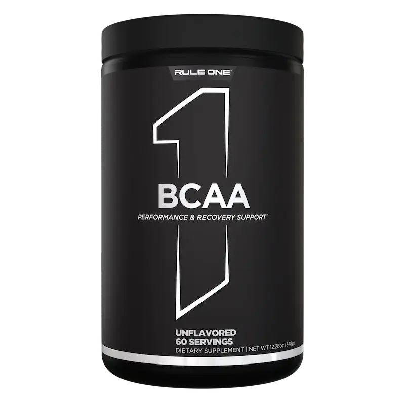 خرید پودر بی سی ای ای BCAA بدون طعم 60 سروینگ از برند آمریکایی رول وان Rule1 برای ریکاوری عضلات و کاهش خستگی 