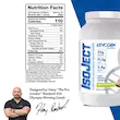 جدول ارزش تغذیه ای مکمل whey ایزوله ایوژن