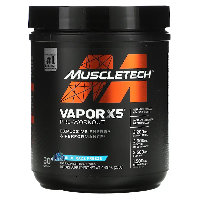 پمپ ویپر X5 ماسل تک MuscleTech Pre-Workout Vapor X5