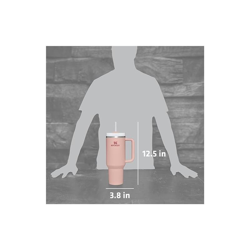 ماگ دسته دار استنلی مدل STANLEY Quencher H2.0 FlowState Stainless Steel Vacuum Insulated Tumbler with Lid and Straw for Water, Iced Tea or Coffee, 30 oz