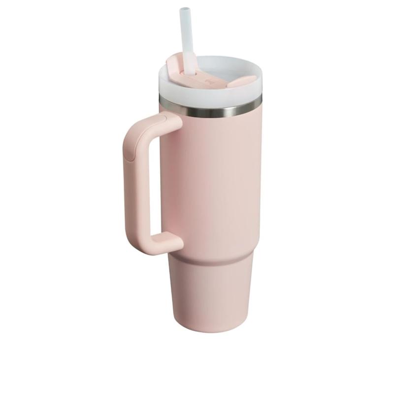 ماگ دسته دار استنلی مدل STANLEY Quencher H2.0 FlowState Stainless Steel Vacuum Insulated Tumbler with Lid and Straw for Water, Iced Tea or Coffee, 30 oz