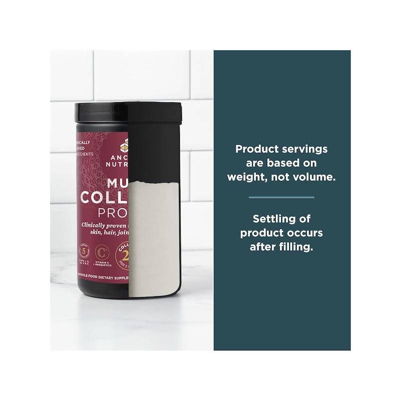 مولتی کلاژن پپتاید پروتئین ایشنت ناتریشن Ancient Nutrition Multi Collagen Powder Protein with Probiotics 