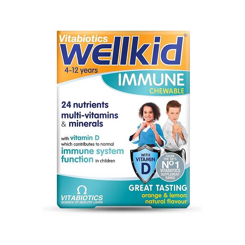 ویتامین جویدنی ولکید ایمیون ویتابیوتیک برای ایمنی Wellkid Vitabiotics Immune Chewable