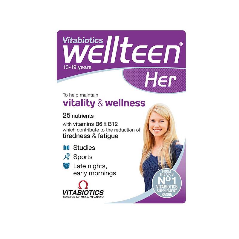 مولتی ویتامین دختر ول هر ویتابیوتیکس Vitabiotics Wellteen Her