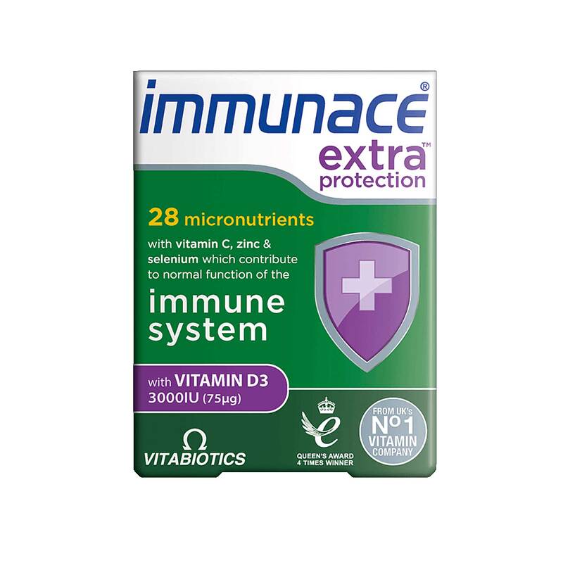 قرص تقویت ایمنی بدن ویتابیوتیکس Vitabiotics Immunace Extra Protection 