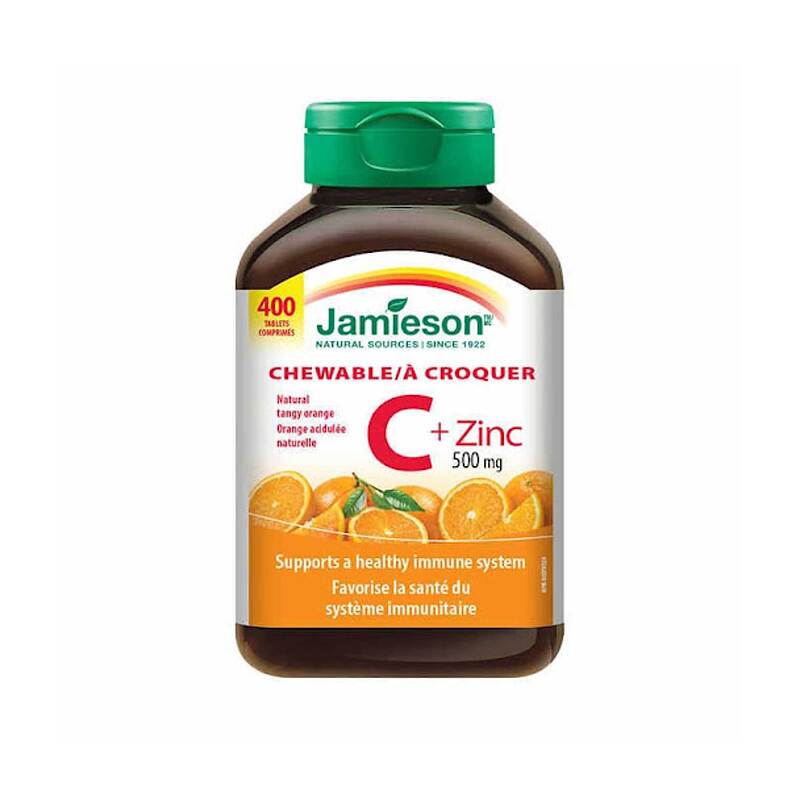 ویتامین سی + زینک جیمیسون  Jamieson Chewable Vitamin C + Zinc