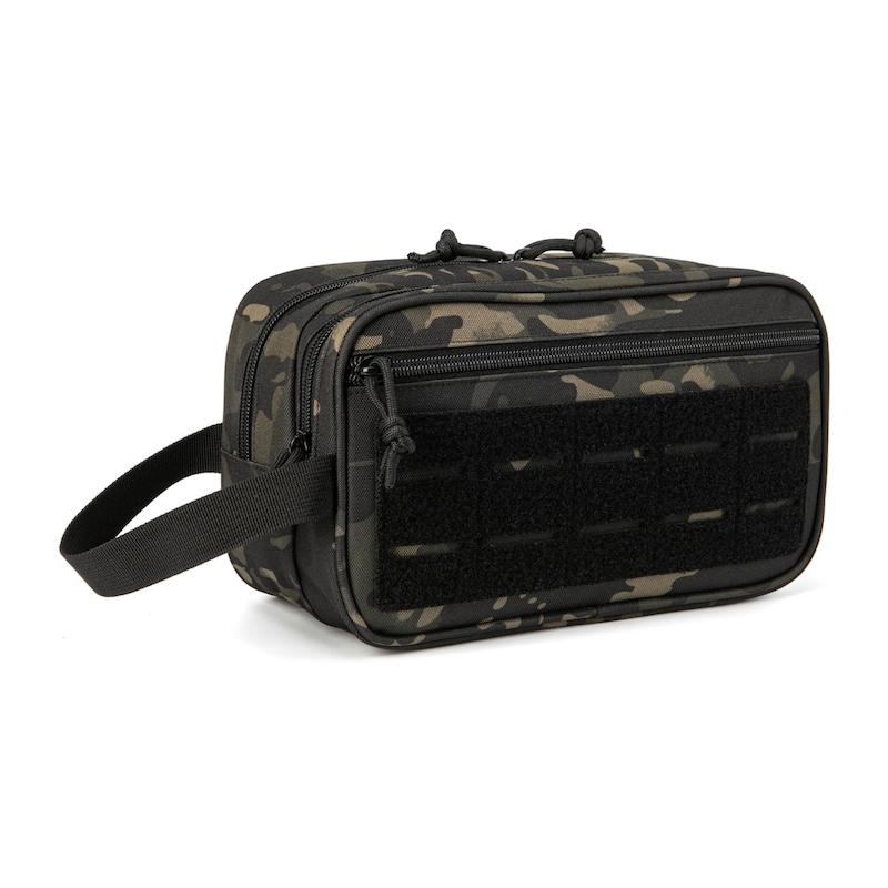 بگ لوازم بهداشتی تاکتیکی QT&QY Tactical Toiletry Bag For Men Hygiene Bag EDC Military Tool Molle Pouches Small Dopp Kit Mens Shaving Kit Travel shower Bags