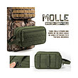 بگ لوازم بهداشتی تاکتیکی QT&QY Tactical Toiletry Bag For Men Hygiene Bag EDC Military Tool Molle Pouches Small Dopp Kit Mens Shaving Kit Travel shower Bags