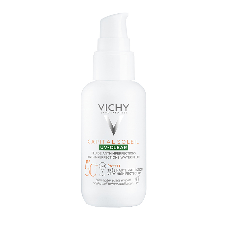 فلوئيد ضدآفتاب SPF 50 ویشی VICHY SPF 50 capital soleil UV-Clear DAILY fluid