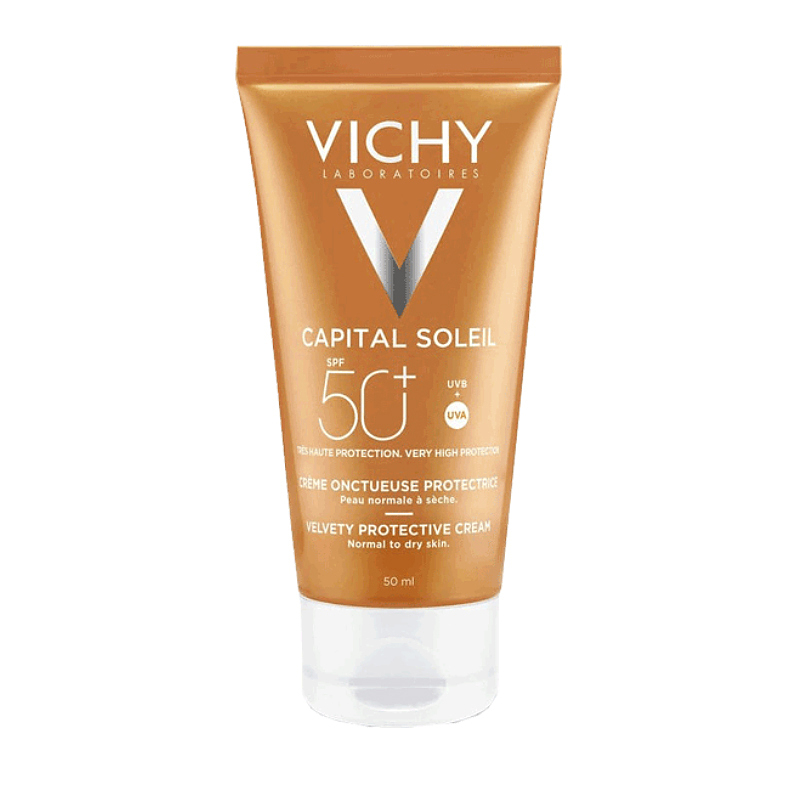 کرم ضدآفتاب ولوتی ویشی VICHY Capital Soleil Velvety Face sun Cream SPF 50