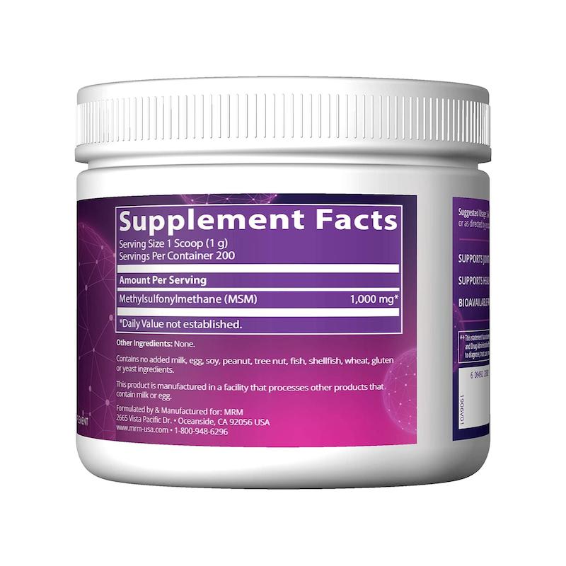 ام اس ام کیریستالس  ام ار ام نوتریشن MRM, MSM Crystals