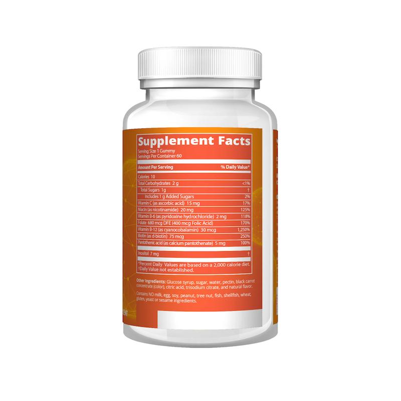 بکمپلکس ویتامین سی پاستیلی ام ار ام نوتریشن B-Complex + Vitamin C Gummies Natural Strawberry Flavored 