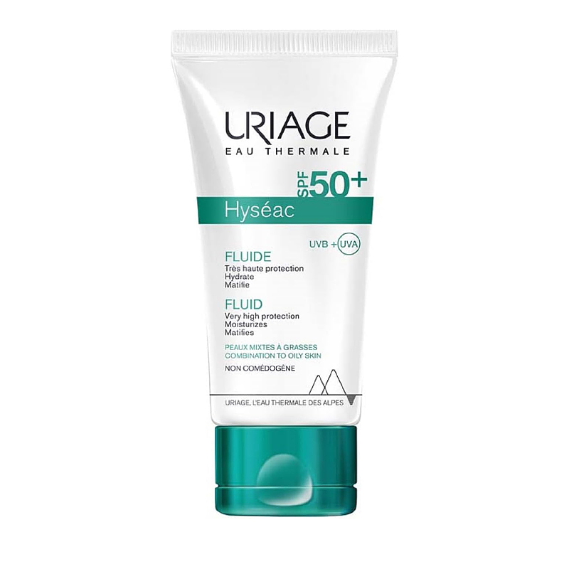 فلوئید ضدآفتاب SPF 50 اوریاژ URIAGE Hyseac SPF 50 FLUIDE