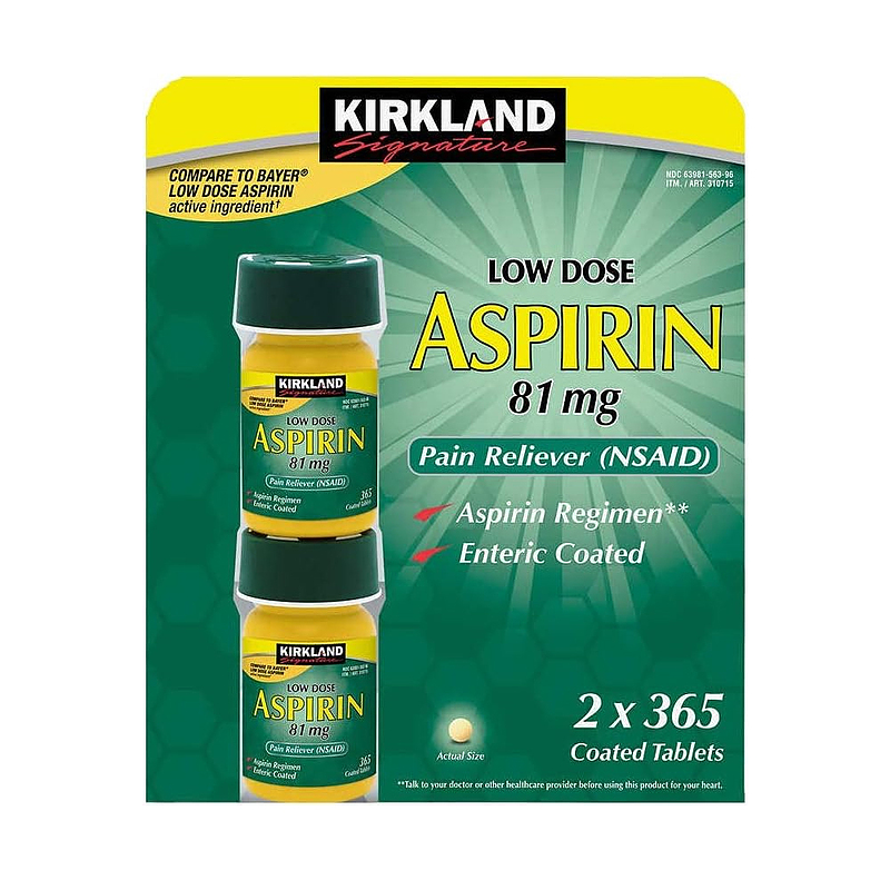 آسپرین کرکلند سیگنیچر دوز پائین Kirkland Signature Low Dose Aspirin