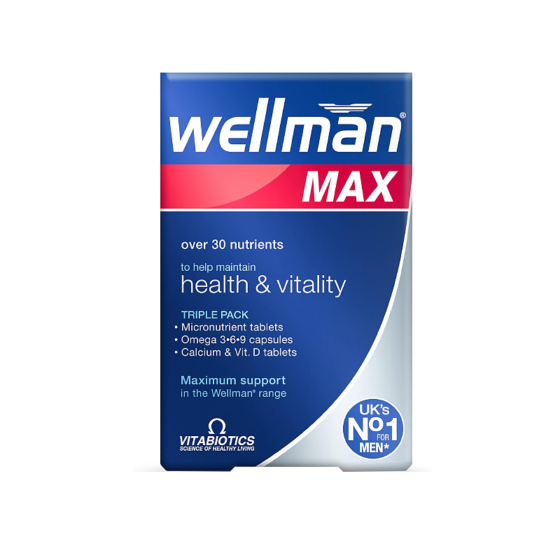 مولتی ویتامین آقایان ولمن مکس ویتابیوتیکس Vitabiotics Wellman Max 