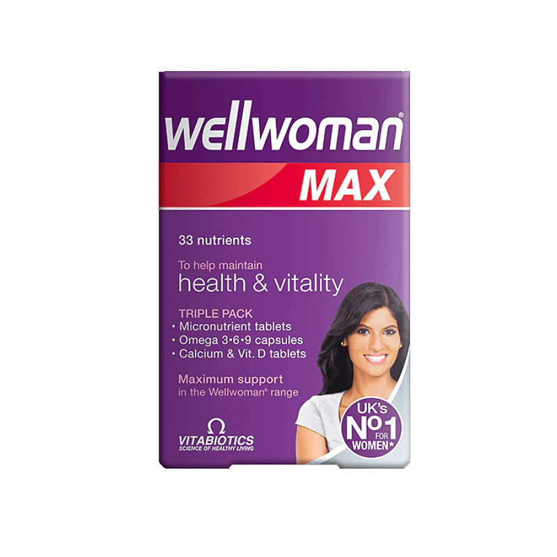 مولتی ویتامین بانوان ولومن مکس ویتابیوتیکس Vitabiotics Wellwoman Max 