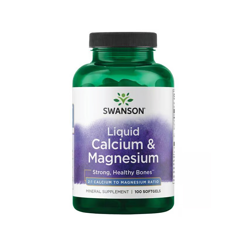 لیکوئید کلسیم منیزیم سوانسون Swanson Premium Liquid Calcium & Magnesium