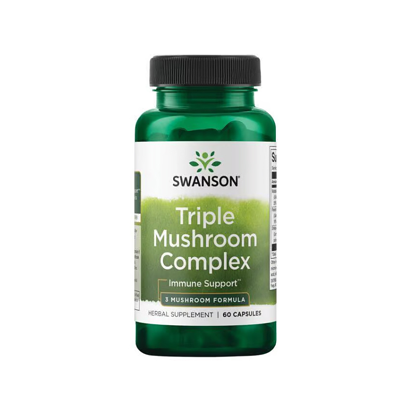 تریپل ماشروم کمپلکس سوانسون  Swanson Triple Mushroom Complex  3 Mushroom Formula