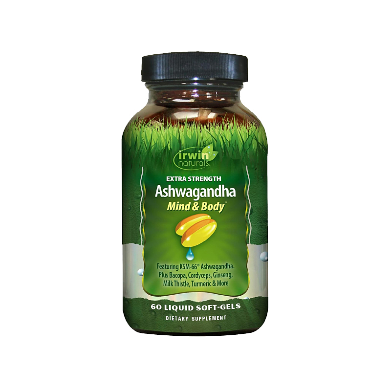 عصاره آشواگاندا مایند بادی اروین نچرالز Irwin Naturals Extra Strength Ashwagandha