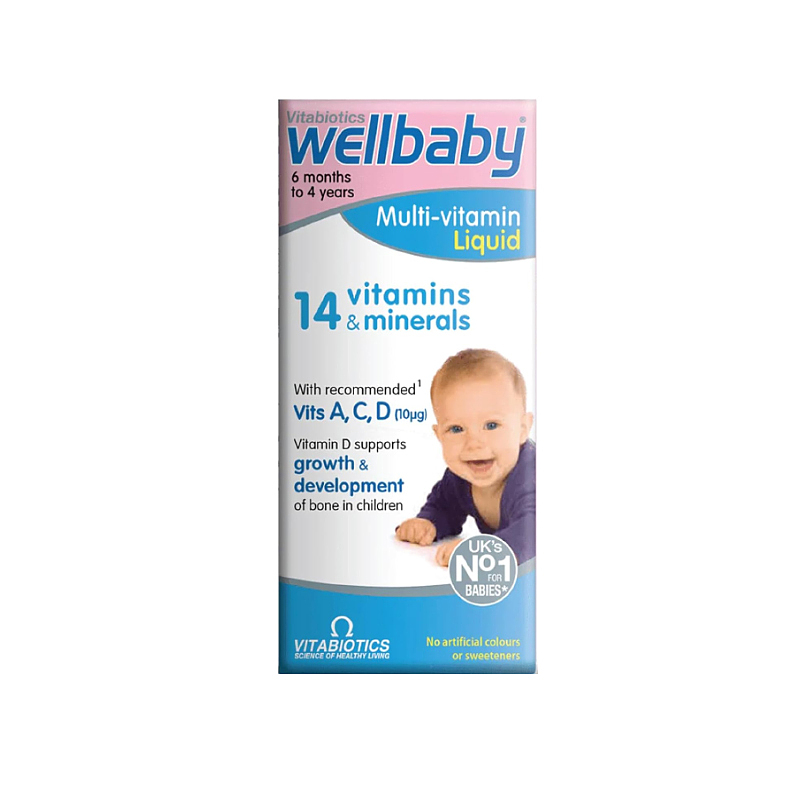 شربت مولتی ویتامین کودکان ویتابیوتیکس Vitabiotics Wellbaby Multivitamin Liquid