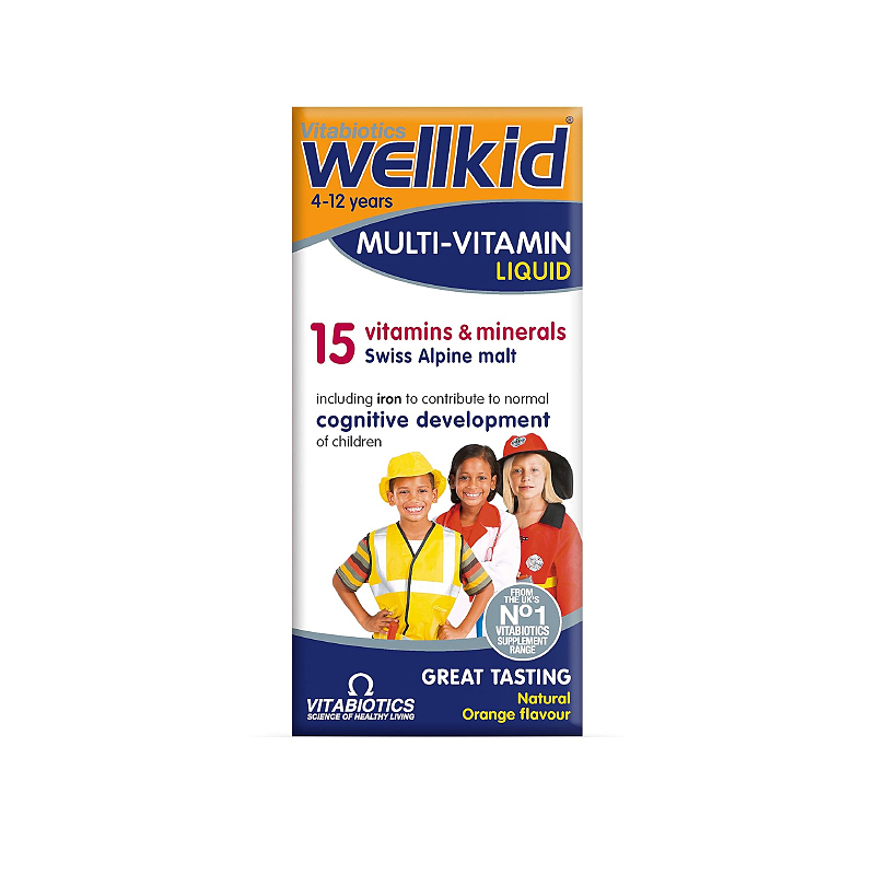 شربت مولتی ویتامین ول کید ویتابیوتیکس Wellkid Vitabiotics Baby & Infant Syrup