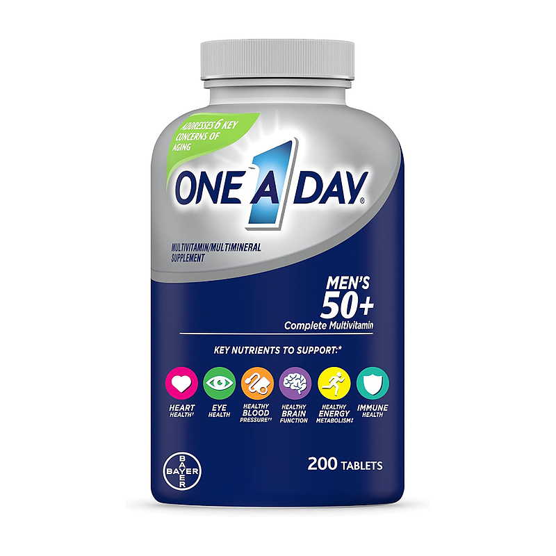 مولتی ویتامین وان ا دی آقایان بالای 50 سال One A Day Men’s 50+ Healthy Advantage Multivitamin