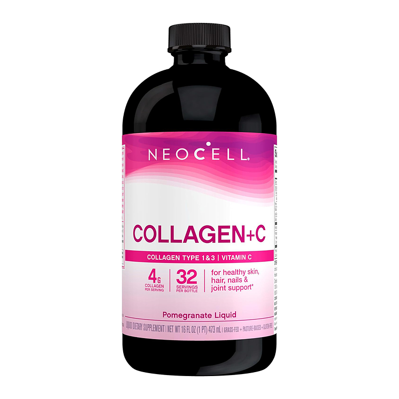 کلاژن و ویتامین سی لیکوئید  نئوسل  NeoCell Collagen Peptides + Vitamin C Liquid