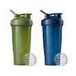شیکر بلندر باتل پک دوتایی Blender Bottle Classic Loop Top Shaker Bottle, 28-Ounce 2-Pack, Moss/Moss and Navy/Navy 28oz
