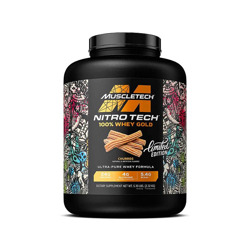 نیترو تچ وی گلد لمیتد ادیشن ماسل تک   MuscleTech Nitro-Tech 100% Whey Gold LIMITED EDITION