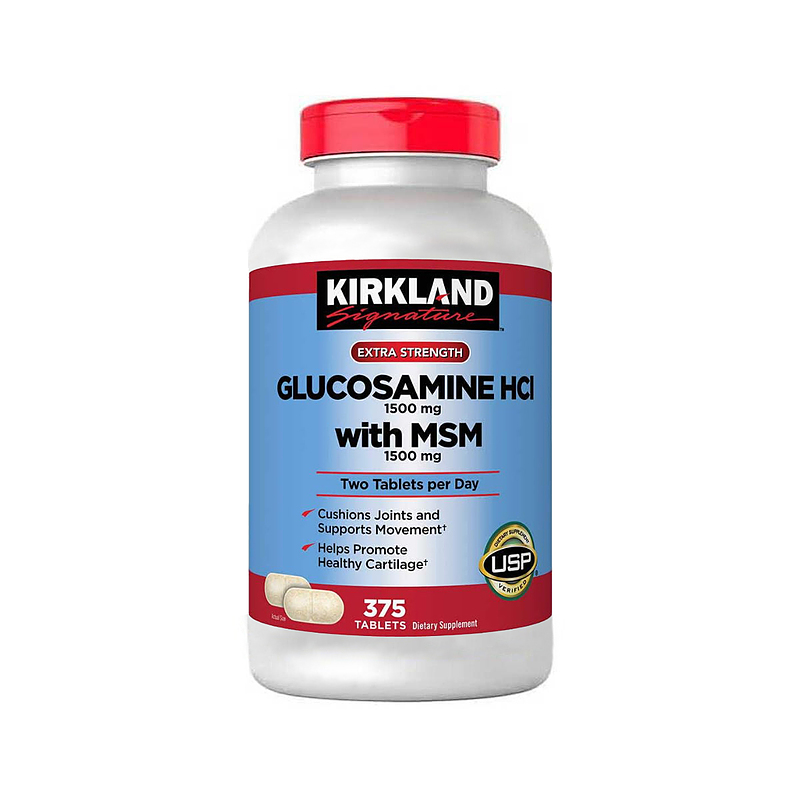 گلوکوزامین اچ سی ای و ام اس ام مفاصل و غضروف ساز کرکلند سیگنیچر Kirkland Glucosamine HcI With MSM