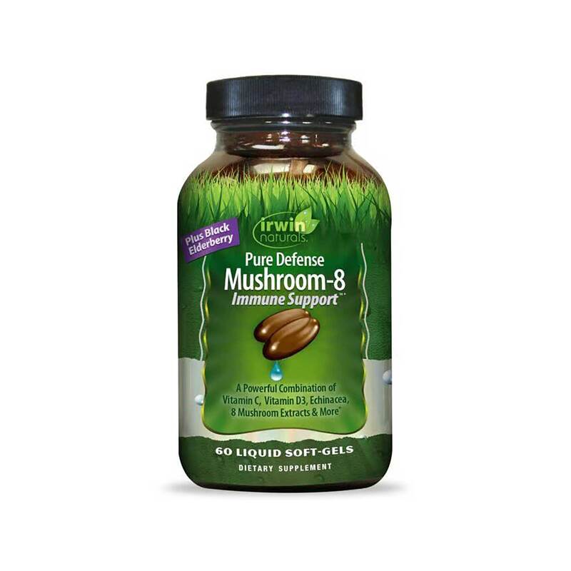 تقویت کننده سیستم ایمنی اروین نچرالز Irwin Naturals Pure Defense Mushroom-8