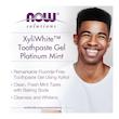 خمیردندان ژلی با جوش‌شیرین زایلی‌وایت پلاتینیوم مینت ناو فودز Now Foods XyliWhite Platinum Mint Toothpaste Gel with Baking Soda