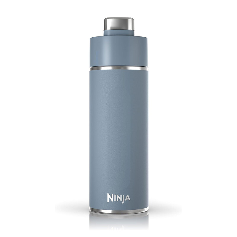 ماگ مسافرتی نینجا مدل Ninja DW2401BL Thirsti Travel Water Bottle, For Carbonated Sparkling Drinks, Colder and Fizzier Longer, Leak Proof