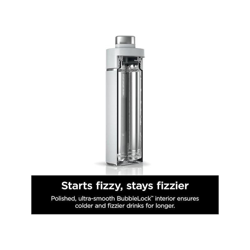ماگ مسافرتی نینجا مدل Ninja DW2401BL Thirsti Travel Water Bottle, For Carbonated Sparkling Drinks, Colder and Fizzier Longer, Leak Proof