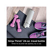 ماگ مسافرتی نینجا مدل Ninja DW2401BL Thirsti Travel Water Bottle, For Carbonated Sparkling Drinks, Colder and Fizzier Longer, Leak Proof