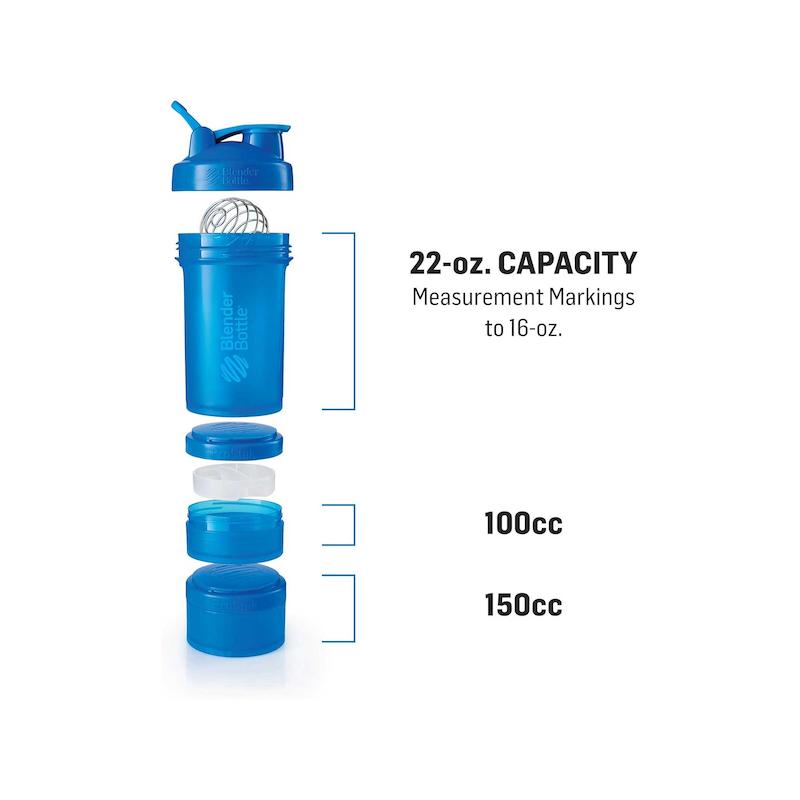 شیکر بلندر باتل BlenderBottle ProStak System with 22-Ounce Bottle and Twist n' Lock Storage