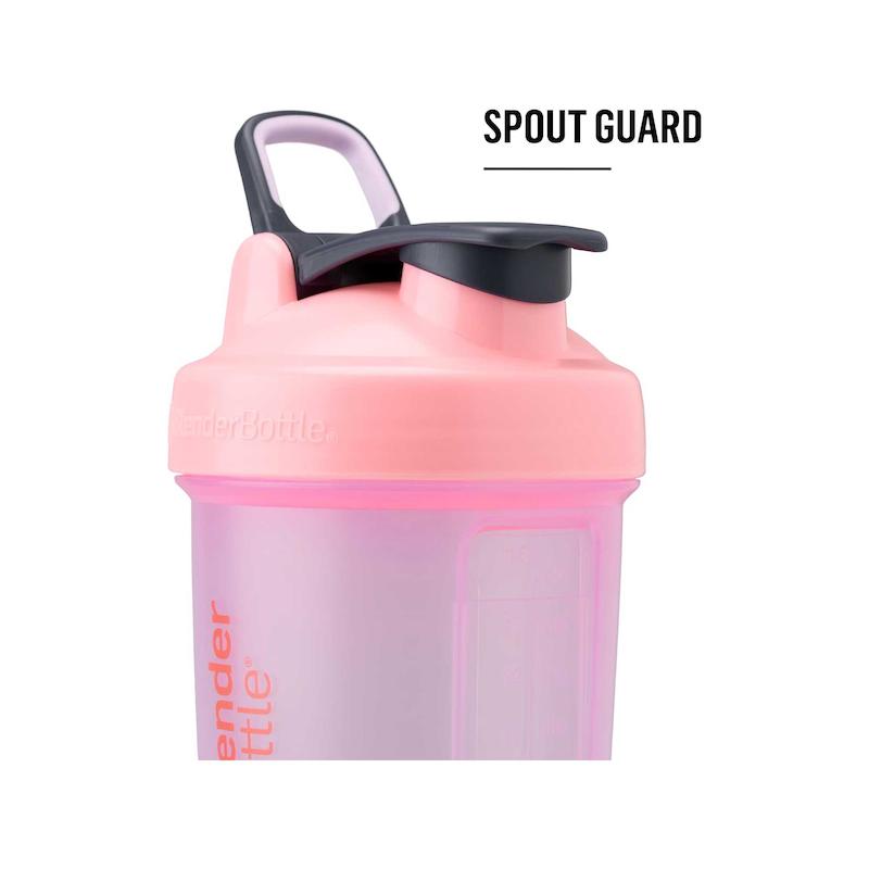 شیکر بلندر باتل BlenderBottle Shaker Bottle with Pill Organizer and Storage for Protein Powder, Classic V2 ProStak System, 22-Ounce, Pink