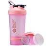 شیکر بلندر باتل BlenderBottle Shaker Bottle with Pill Organizer and Storage for Protein Powder, Classic V2 ProStak System, 22-Ounce, Pink