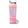 شیکر بلندر باتل BlenderBottle Shaker Bottle with Pill Organizer and Storage for Protein Powder, Classic V2 ProStak System, 22-Ounce, Pink