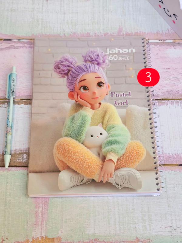 دفتر 60 برگ مجلد کد 1