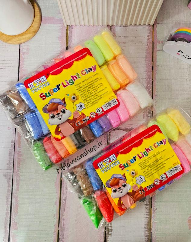 خمیر کلی 24 و 36 رنگ