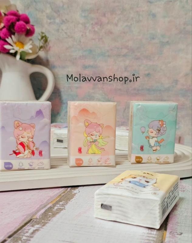 دستمال کاغذی جیبی طرح دار