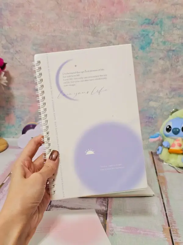 دفتر ماه و ستاره پاستلی